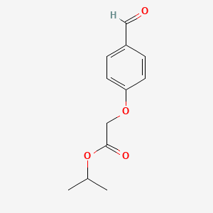 molecular formula C12H14O4 B3049242 Isopropyl (4-formylphenoxy)acetate CAS No. 199177-25-8