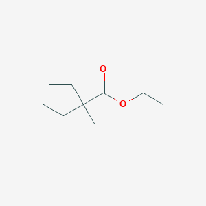 molecular formula C9H18O2 B3049247 Butanoic acid, 2-ethyl-2-methyl-, ethyl ester CAS No. 19945-14-3