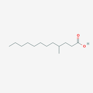 molecular formula C13H26O2 B3049256 4-Methyldodecanoic acid CAS No. 19998-93-7