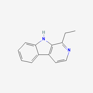 molecular formula C13H12N2 B3049303 1-ethyl-9H-pyrido[3,4-b]indole CAS No. 20127-61-1