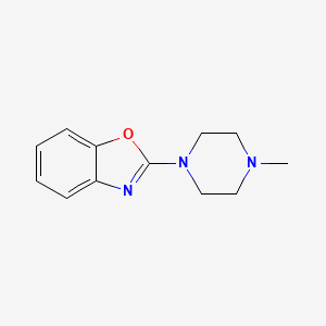 molecular formula C12H15N3O B3049304 2-(4-Methylpiperazino)-1,3-benzoxazole CAS No. 20128-05-6