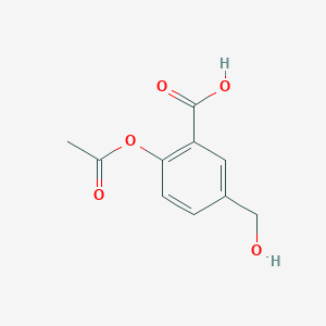 Benzoic acid, 2-(acetyloxy)-5-(hydroxymethyl)-