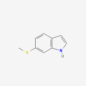 molecular formula C9H9NS B3049337 6-(methylthio)-1H-Indole CAS No. 202584-22-3