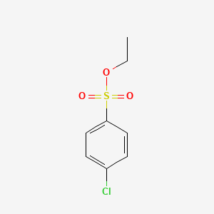 molecular formula C8H9ClO3S B3049381 Benzenesulfonic acid, 4-chloro-, ethyl ester CAS No. 20443-71-4