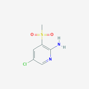molecular formula C6H7ClN2O2S B3049407 5-Chloro-3-methanesulfonylpyridin-2-amine CAS No. 2055119-06-5