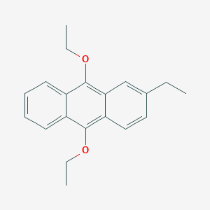 molecular formula C20H22O2 B3049412 9,10-Diethoxy-2-ethylanthracene CAS No. 205515-07-7