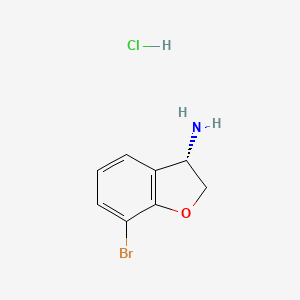 molecular formula C8H9BrClNO B3049419 (S)-7-Bromo-2,3-dihydrobenzofuran-3-amine hydrochloride CAS No. 2055848-77-4