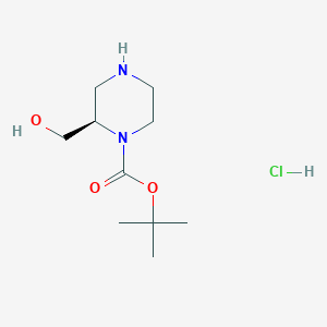 (R)-tert-Butyl 2-(hydroxymethyl)piperazine-1-carboxylate hydrochloride