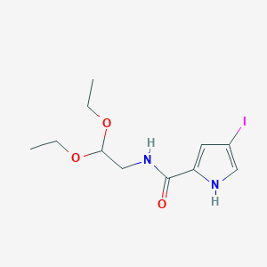 molecular formula C11H17IN2O3 B3049428 N-(2,2-diethoxyethyl)-4-iodo-1H-pyrrole-2-carboxamide CAS No. 2060063-38-7