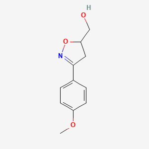5-Isoxazolemethanol, 4,5-dihydro-3-(4-methoxyphenyl)-