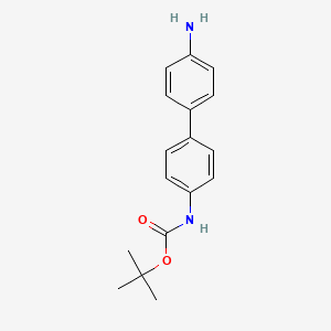 molecular formula C17H20N2O2 B3049431 (4'-Amino-biphenyl-4-YL)-carbamic acid tert-butyl ester CAS No. 206182-66-3