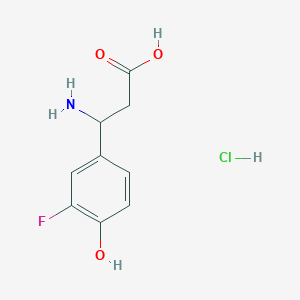 3-Amino-3-(3-fluoro-4-hydroxyphenyl)propanoic acid hydrochloride