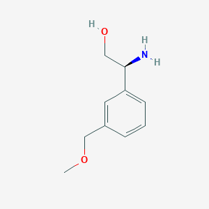 molecular formula C10H15NO2 B3049433 (S)-2-amino-2-(3-(methoxymethyl)phenyl)ethanol CAS No. 2061996-44-7