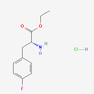 (R)-Ethyl 2-amino-3-(4-fluorophenyl)propanoate hydrochloride