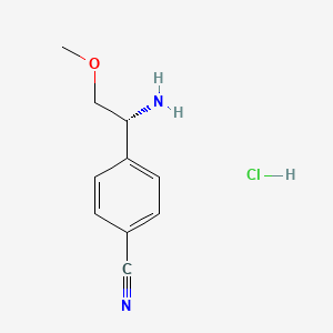 (R)-4-(1-Amino-2-methoxyethyl)benzonitrile hydrochloride