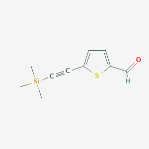 5-[2-(Trimethylsilyl)ethynyl]thiophene-2-carbaldehyde