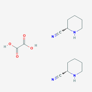 bis((2S)-piperidine-2-carbonitrile); oxalic acid