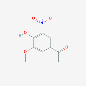 molecular formula C9H9NO5 B3049456 1-(4-Hydroxy-3-methoxy-5-nitrophenyl)ethanone CAS No. 20716-41-0