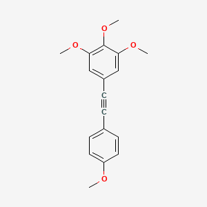 1,2,3-Trimethoxy-5-[2-(4-methoxyphenyl)ethynyl]benzene