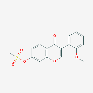 3-(2-methoxyphenyl)-4-oxo-4H-chromen-7-yl methanesulfonate