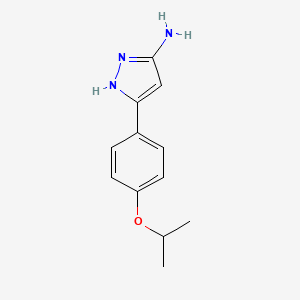 3-[4-(propan-2-yloxy)phenyl]-1H-pyrazol-5-amine