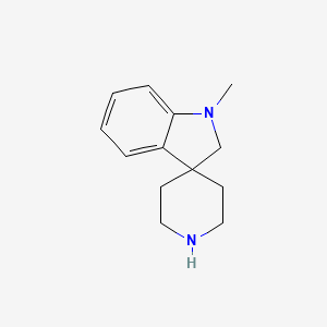 molecular formula C13H18N2 B3049497 1-Methylspiro[indoline-3,4'-piperidine] CAS No. 208932-96-1