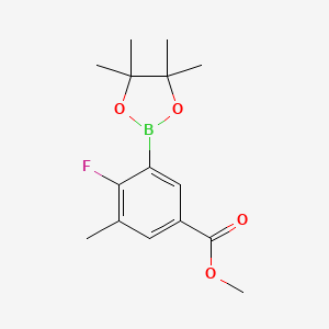 2-Fluoro-3-methyl-5-(methoxycarbonyl)phenylboronic acid, pinacol ester