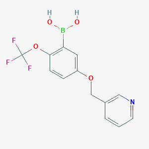 [5-(Pyridin-3-ylmethoxy)-2-(trifluoromethoxy)phenyl]boronic acid
