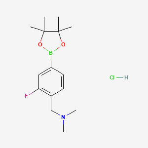 4-(N,N-Dimethylaminomethyl)-3-fluorophenylboronic acid, pinacol ester, HCl