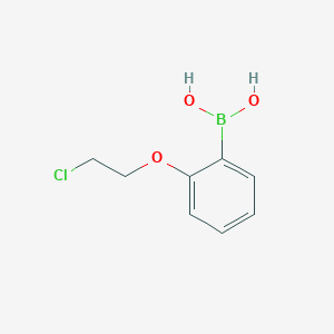 molecular formula C8H10BClO3 B3049530 2-(2-氯乙氧基)苯硼酸 CAS No. 2096336-35-3
