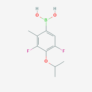 molecular formula C10H13BF2O3 B3049533 3,5-Difluoro-4-isopropoxy-2-methylphenylboronic acid CAS No. 2096339-88-5
