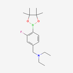 4-(N,N-Diethylaminomethyl)-2-fluorophenylboronic acid, pinacol ester