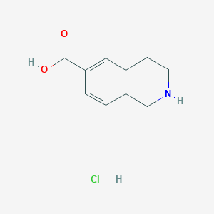 molecular formula C10H12ClNO2 B3049540 1,2,3,4-Tetrahydro-isoquinoline-6-carboxylic acid hydrochloride CAS No. 2097068-75-0