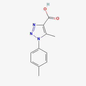 molecular formula C11H11N3O2 B3049549 5-甲基-1-(4-甲基苯基)-1H-1,2,3-三唑-4-羧酸 CAS No. 210159-05-0