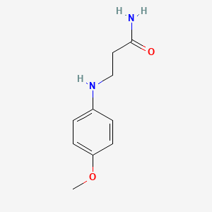 molecular formula C10H14N2O2 B3049550 3-[(4-Methoxyphenyl)amino]propanamide CAS No. 21017-46-9