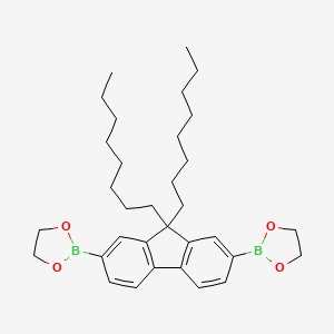 molecular formula C33H48B2O4 B3049558 2,7-Bis(1,3,2-dioxaborolan-2-yl)-9,9-dioctylfluorene CAS No. 210347-49-2