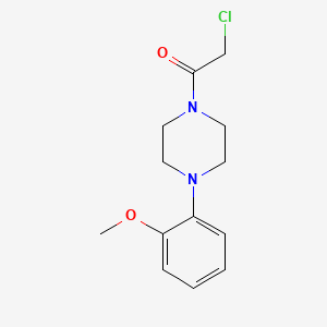molecular formula C13H18Cl2N2O2 B3049567 2-Chloro-1-[4-(2-methoxy-phenyl)-piperazin-1-yl]-ethanone CAS No. 21057-39-6