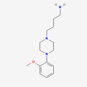 molecular formula C15H25N3O B3049579 4-(4-(2-Methoxyphenyl)piperazin-1-yl)butan-1-amine CAS No. 21103-33-3