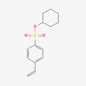 molecular formula C14H18O3S B3049584 Cyclohexyl 4-ethenylbenzene-1-sulfonate CAS No. 211308-93-9