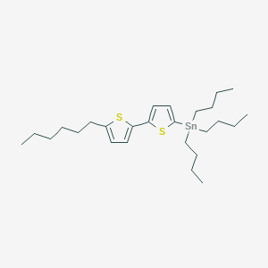 molecular formula C26H44S2Sn B3049597 Stannane, tributyl(5'-hexyl[2,2'-bithiophen]-5-yl)- CAS No. 211737-37-0