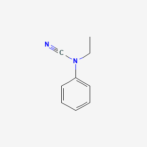 molecular formula C9H10N2 B3049598 N-cyano-N-ethylaniline CAS No. 21184-21-4