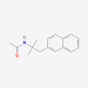 molecular formula C16H19NO B3049599 Acetamide, N-[1,1-dimethyl-2-(2-naphthalenyl)ethyl]- CAS No. 211871-56-6