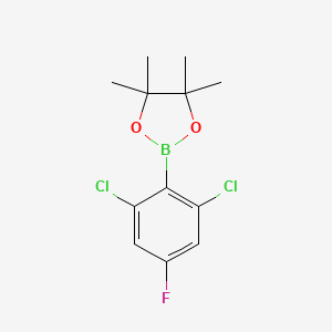 molecular formula C12H14BCl2FO2 B3049611 2,6-二氯-4-氟苯基硼酸频哪醇酯 CAS No. 2121514-25-6