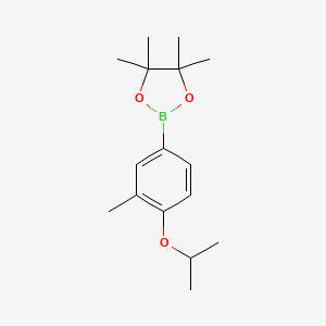 molecular formula C16H25BO3 B3049612 4-Isopropoxy-3-methylphenylboronic acid pinacol ester CAS No. 2121514-93-8