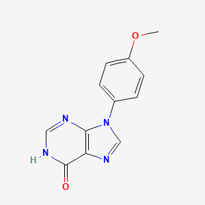 9-(p-Anisyl)hypoxanthine