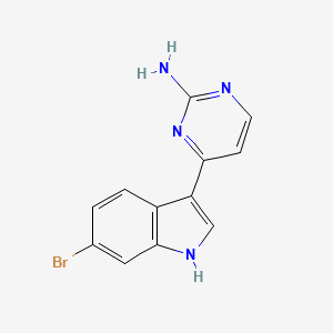 molecular formula C12H9BrN4 B3049640 Meridianin D CAS No. 213473-01-9
