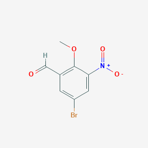 5-Bromo-2-methoxy-3-nitrobenzaldehyde