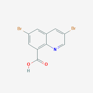 molecular formula C10H5Br2NO2 B3049649 3,6-Dibromoquinoline-8-carboxylic acid CAS No. 2140316-61-4