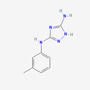 molecular formula C9H11N5 B3049675 N-(3-Methylphenyl)-1H-1,2,4-triazole-3,5-diamine CAS No. 21505-02-2