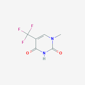molecular formula C6H5F3N2O2 B3049695 1-Methyl-5-(trifluoromethyl)pyrimidine-2,4(1H,3H)-dione CAS No. 21579-18-0